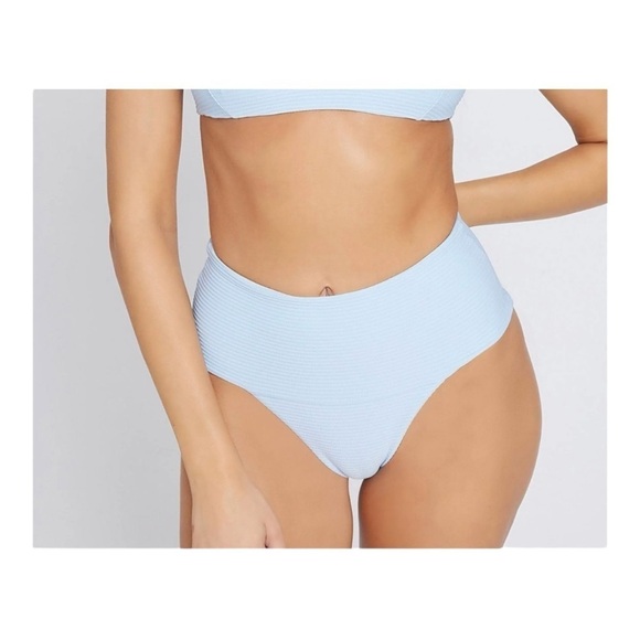 L*Space Eco Chic Repreve® Desi Bikini Bottom in Sky Blue NWT - Picture 8 of 8